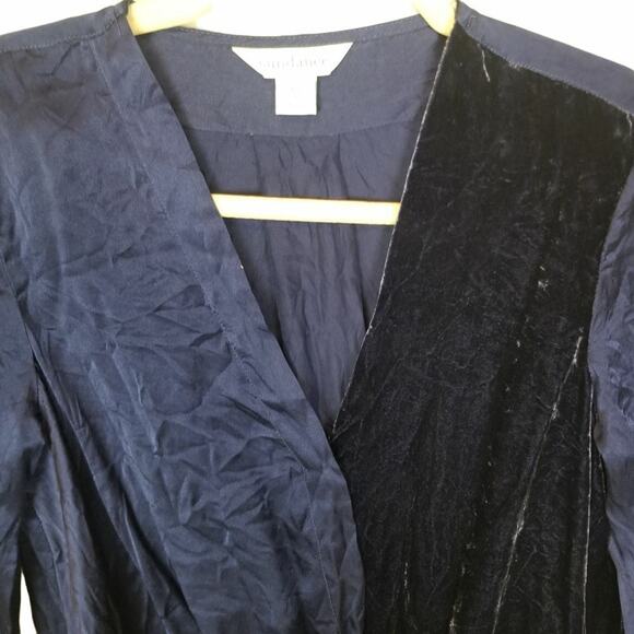 Sundance Blended Paths Silk Velvet Blouse Sz XS Quiet Luxury Holiday Whimsigoth - Picture 3 of 9